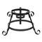 9.25" Black Scroll Designed Garden Gazing Ball Stand